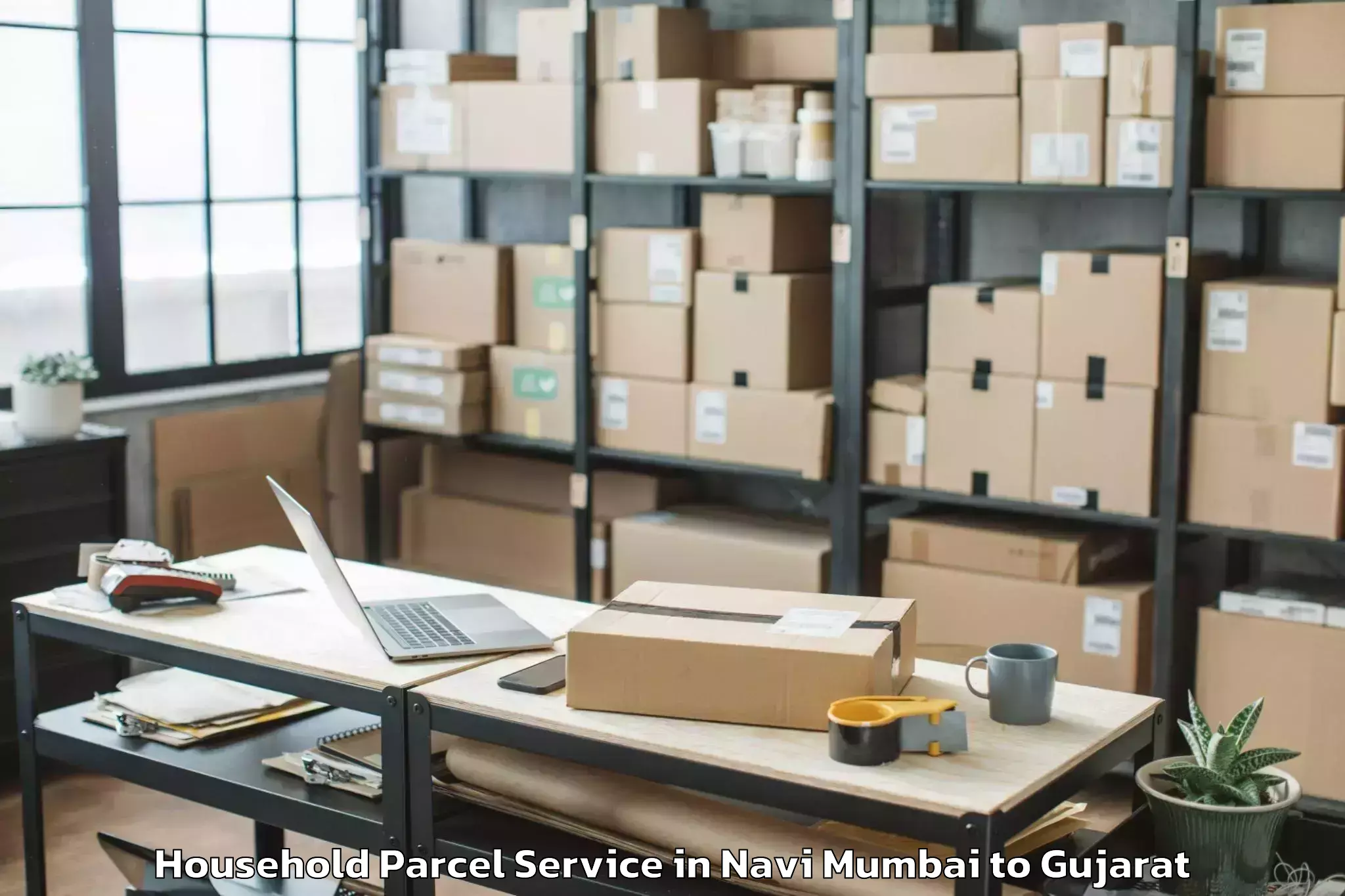 Top Navi Mumbai to Kheralu Household Parcel Available